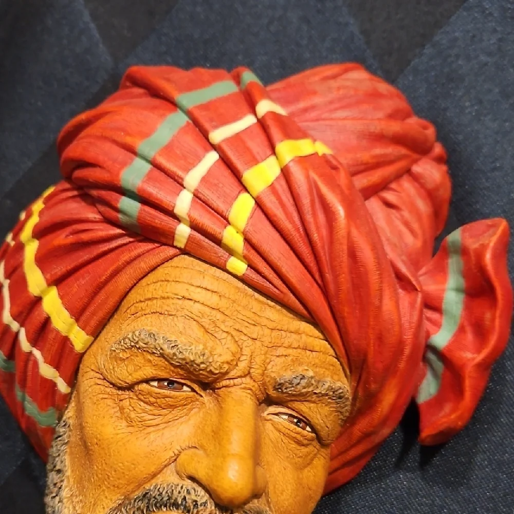 Bossons Vintage ABDUL (Arabian) 3D Chalkware Wallart - Picture 6 of 14